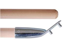 Manico in legno 180 cm, con supporto per manico CH ø ca. 30 mm, in legno di tiglio (Svizzera)