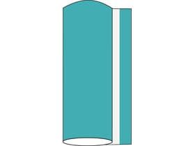 Chemin de table Airlaid, 40 cm x 24 m, bleu aqua
