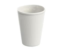 Bicchiere riutilizzabile "to-go", 2 dl, Ø 90 mm, altezza 85 mm, in plastica bianco crema.