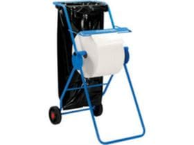 Support mobile au sol Wypall pour grands rouleaux avec sac poubelle