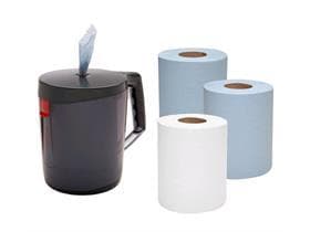 Distributeur d'essuie-mains en rouleau Wypall Reach H 25,4 x L 18,0 x P 22,4 cm, noir