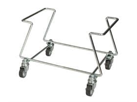 Chariot empilable pour paniers sans poignée de poussée, adapté aux paniers de courses de 28 litres