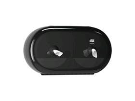 Distributore di carta igienica Mini Smart One T9 in plastica, nero, L398 x A221 x P156 mm
