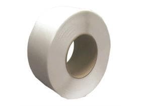 Ruban de cerclage PP 2 500 mètres linéaires, blanc, 12 x 0,63 mm, diamètre intérieur du noyau 280 mm