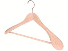 Cintre en bois pour costumes en hêtre FSC, avec crochet rotatif