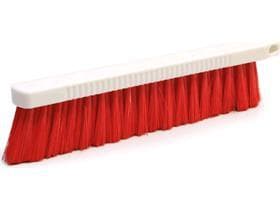Scopa igienica per farina da 30 cm, in plastica di alta qualità, rossa, con gancio,