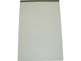 Blocco note A4 riciclato 65 gm2, quadretti 4 mm, perforato