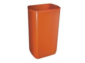 Pattumiera in plastica arancione 23 Lt 330 x 220 x 490 mm, modello da pavimento,