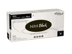 Guanti in nitrile "Nitrile Black" taglia S, neri, senza polvere, non sterili