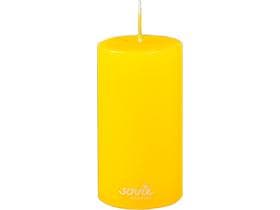 Candele a colonna, Ø 50 mm x 100 mm, giallo senape