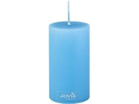 Candele a colonna, Ø 50 mm x 100 mm, blu acqua