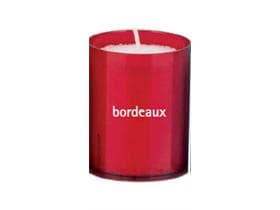 Tazze di ricarica, 63 mm, durata della combustione 24 ore, bordeaux
