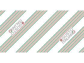 Runner da tavolo in airlaid, 40 cm x 24 m, "IL GUSTO ITALIANO"