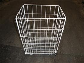 Cestino in rete metallica piccolo 315 x 220 x 430 mm pieghevole, confezionato singolarmente