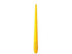 Candele affusolate Premium, 2,2 x 28 cm, durata della combustione 10 ore, giallo senape
