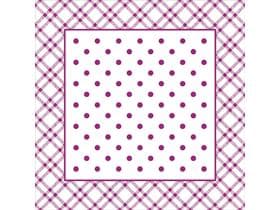 Sottobicchiere in carta velina + lamina, 95x95 mm, "ANTONIA" bacca