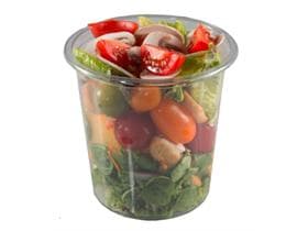 Bicchiere per gastronomia in PET/rPET trasparente, rotondo, 1000 ml, ø 117 mm, altezza 156 mm