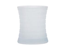 Vetro per candela, 80 x 100 mm, Curvo lattiginoso