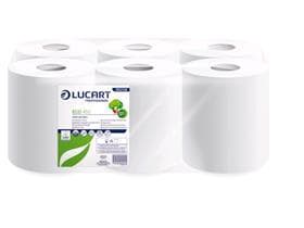 Rouleaux de chiffons de nettoyage ECO 450, recyclés, blancs, 2 plis, 20 cm x 135 m, non gaufrés