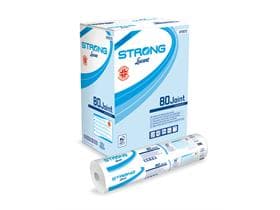 Telo copri sdraio Strong, 100% cellulosa bianco lucido, 2 veli, 80 metri lineari, 216 teli
