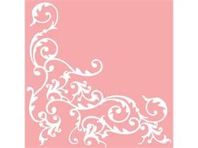Servietten Airlaid, 40 x 40 cm, 1/4 Falz, "POMP" rosa/weiss