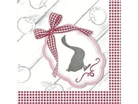 Tovaglioli airlaid, 40 x 40 cm, piegati in 1/4, "GOOSE DINNER"