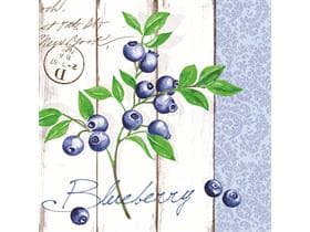 Tovaglioli Airlaid 65 g/m², 40 x 40 cm, 1/4 piega, "BLUEBERRY"