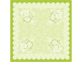 Nappes Airlaid, 80 x 80 cm, pli 1/8, « FRANZISKA » vert