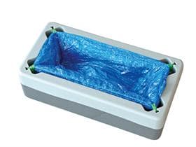 Distributeur de surchaussures "EASY BOX", sans électricité, très peu encombrant,
