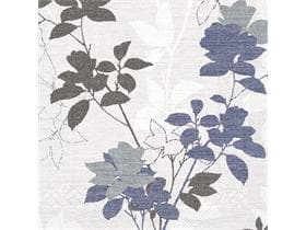 Tovaglioli in tessuto 3 veli, 40 x 40 cm, piegati 1/4, "CHRISSY" blu-grigio