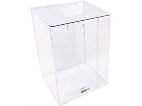 Distributeur double en acrylique, transparent, pour vêtements jetables, divisible par