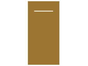 Besteckserviette Airlaid, 40 x 40 cm, 1/8 Falz, gold