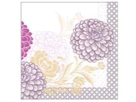 Tovaglioli in carta velina 3 veli, 33 x 33 cm, piegati 1/4, viola "CLARISSA"