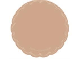 Dessous de verre en tissu 9 plis, 90 mm, sable