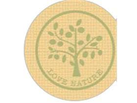 Bouchons en carton mat, 74 mm, Love Nature Jute « vert »
