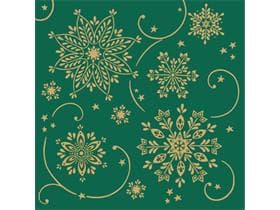 Tovaglioli Airlaid, 40 x 40 cm, piegati 1/4, Cristal "verde"
