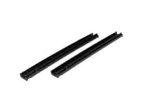 Set di guide per 1 contenitore, grigio, viti incluse, per carrello PM/PS