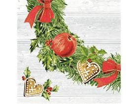 Tovaglioli Airlaid, 40 x 40 cm, piegati 1/4, Avvento