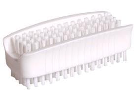 Spazzola lavamani bianca, corpo in PP, finiture in nylon
