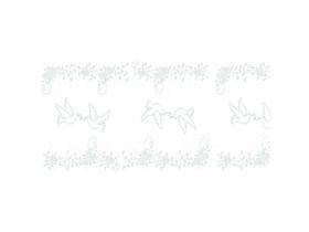 Runner da tavolo Airlaid, 40 cm x 24 m, matrimonio (grigio chiaro/argento)
