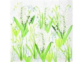 Tovaglioli in tessuto 3 veli, 33 x 33 cm piegati 1/4, Amelie