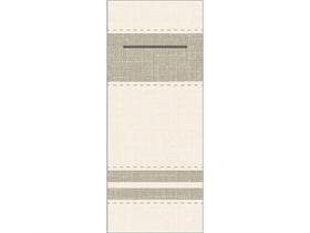 Tovagliolo monouso Airlaid, 40 x 33 cm, piega 1/8, Brooklyn (beige/grigio beige)
