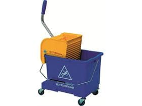 Mini Bucket, secchio compatto in plastica da 17 litri su ruote da 50 mm, con