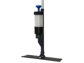 Sistema di spruzzatura MEIDOS 3, supporto tampone grigio 40 cm, con maniglia e bomboletta a pressione (600 ml)