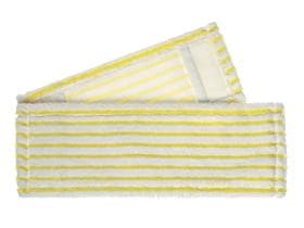 Micro-Borstenmopp weiss/gelb Tasche/Lasche, 40 cm, mit doppelt so