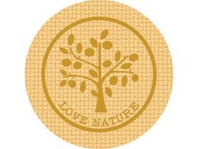 Capuchons en carton mat, 80 mm, Love Nature Jute (marron)