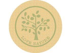 Capuchons en carton mat, 80 mm, Love Nature Jute (vert)