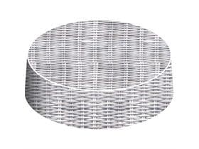 Capuchons en carton mat, 69 mm, rotin