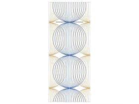 Tovagliolo monouso Airlaid, 40 x 33 cm, piega 1/8, Ludo (blu-oro)