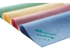 Panni in microfibra MPower, rivestiti in PU, gialli, 40 x 40 cm "panno in pelle", a righe